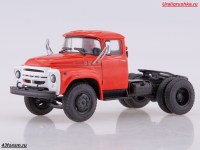 Коллекционная масштабная модель 1:43 Седельный тягач 4х2 ЗиЛ-130В1, красный (Автоистория (АИСТ)